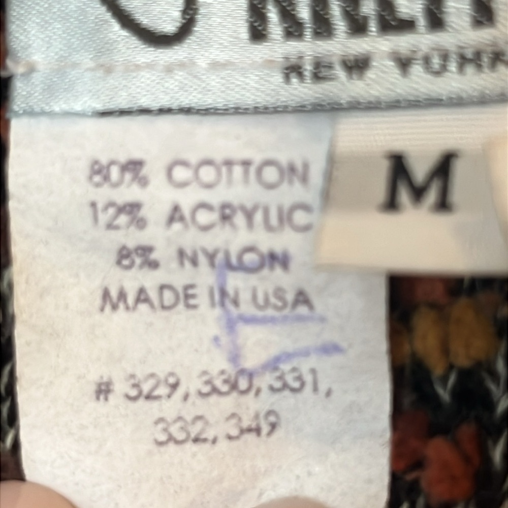 Jamie Kreitman New York Boucle Knit Cardigan Sweater Medium USA Tweed Fall - Picture 6 of 13